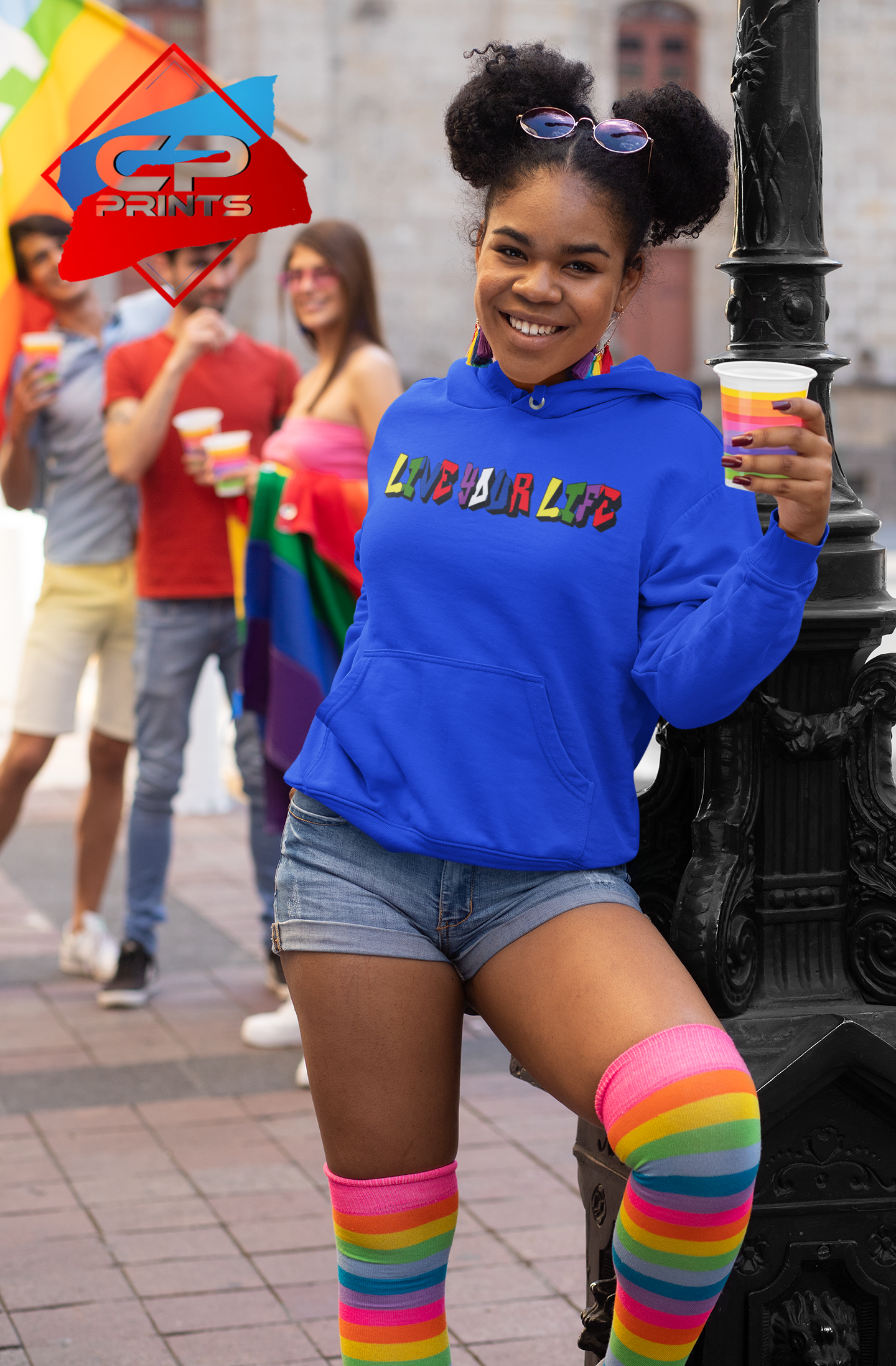 Live You Life Graffiti Hoodie